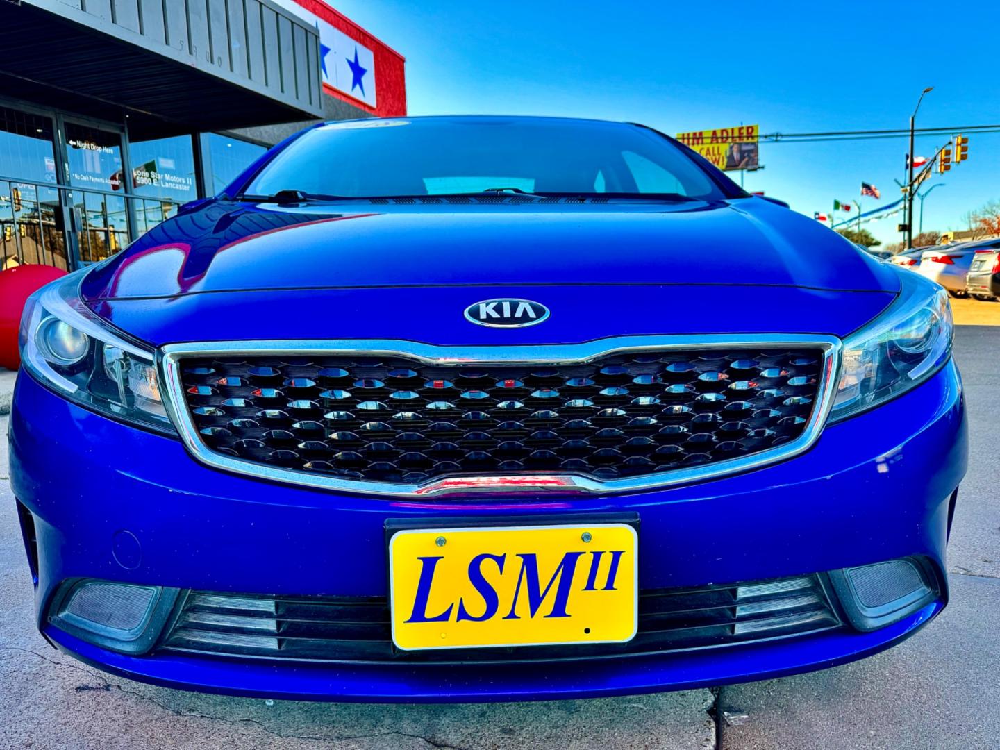 2018 BLUE KIA FORTE LX (3KPFK4A74JE) , located at 5900 E. Lancaster Ave., Fort Worth, TX, 76112, (817) 457-5456, 0.000000, 0.000000 - This is a 2018 KIA FORTE LX 4 DOOR SEDAN that is in excellent condition. There are no dents or scratches. The interior is clean with no rips or tears or stains. All power windows, door locks and seats. Ice cold AC for those hot Texas summer days. It is equipped with a CD player, AM/FM radio, AUX por - Photo#2